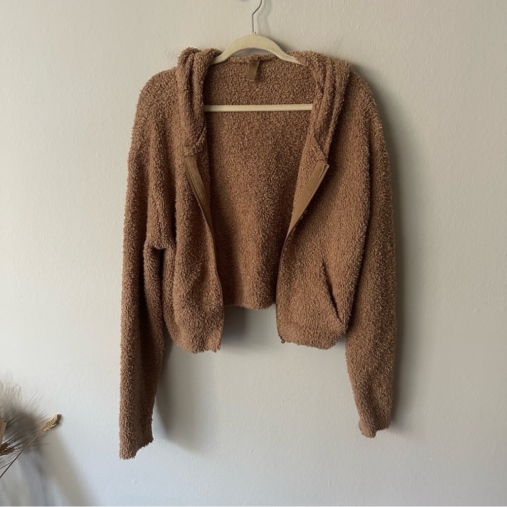 SKIMS Cozy Knit Zip Up Hoodie without Zipper Large - Picture 2 of 10